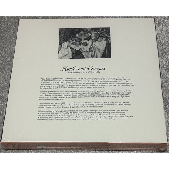 Apples And Oranges Paul Cezanne Fine Art Puzzle 500 Pieces 18" x 24" VTG 2002 - Picture 3 of 6